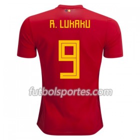 Camisetas Bélgica R.Lukaku 9 Primera Equipacion Mundial 2018